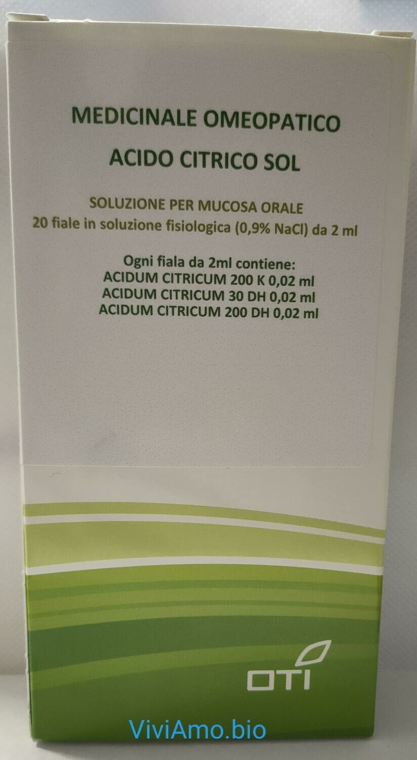Acido citrico sol os 20f 2ml