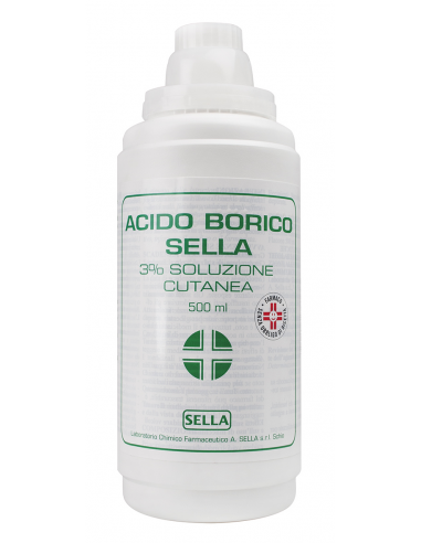 Acido borico sella*3% 500ml