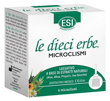 Esi Le Dieci Erbe Microclismi lassativo a base di estratti naturali 6 microclismi