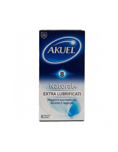 Akuel natural+ extralubr 8pz