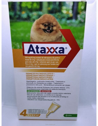 Ataxxa spot on 4pip 0,4ml 4kg