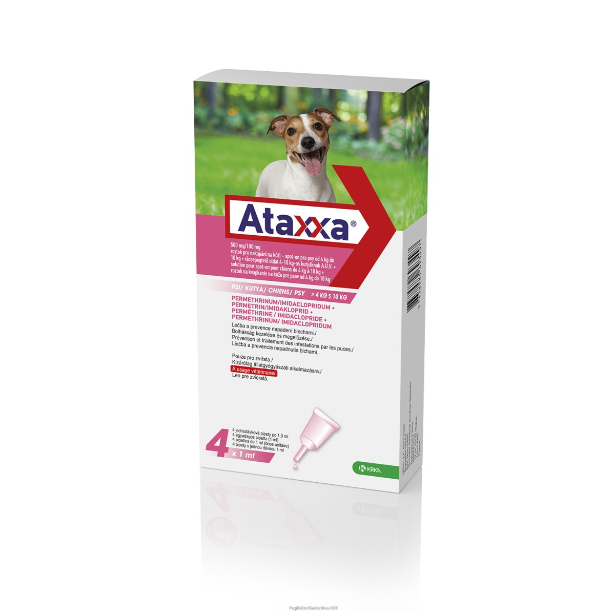 Ataxxa spot on*4pip 1ml 4-10kg
