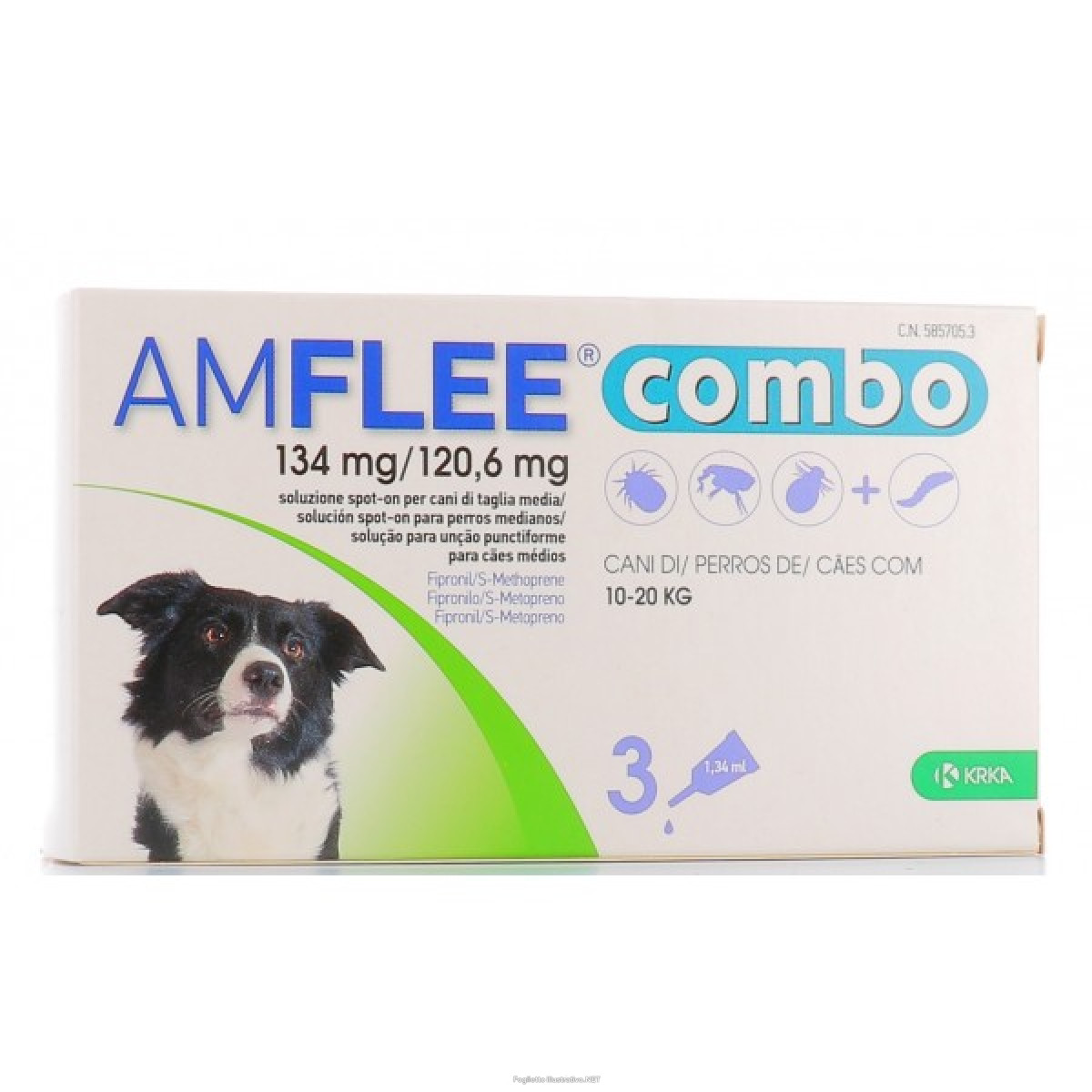 Image of Amflee combo 3pip134mg+120,6mg cod085