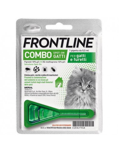 Frontline combo 1 pipetta gatti e furetti antiparassitario