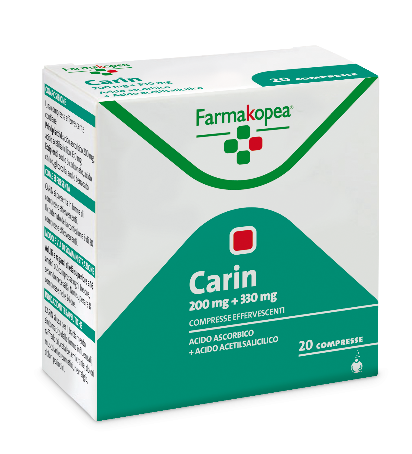 Carin*20cpr eff 330mg piu 200mg