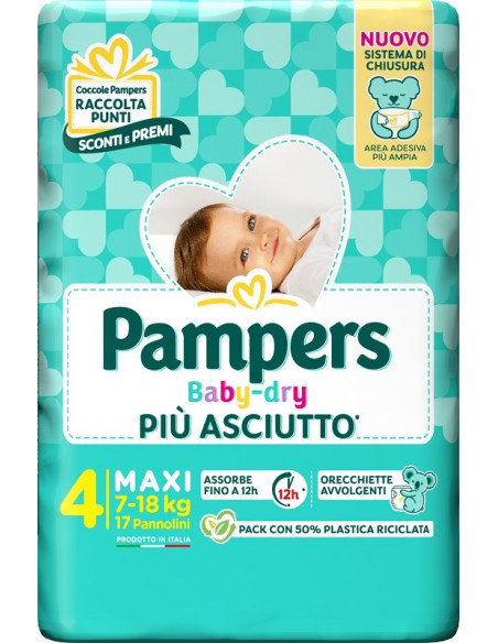 Pampers bd downcount maxi 17pz