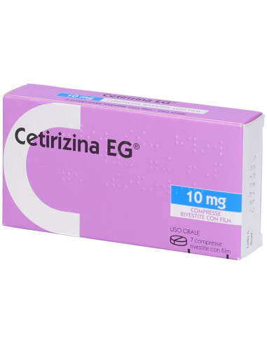 Cetirizina eg*7cpr riv 10mg