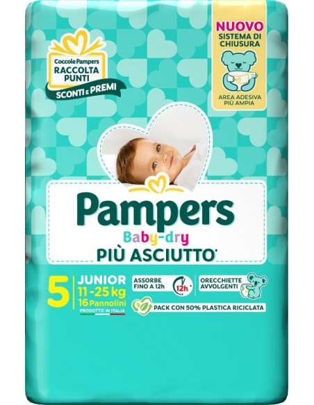 Pampers bd downcount j 16pz