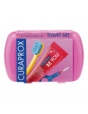 Curaprox travel set pink