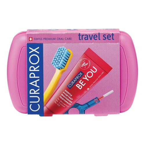 Image of Curaprox travel set rosa cod085