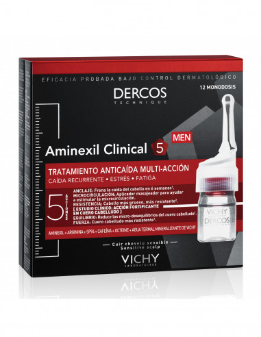 Dercos aminexil uomo anticaduta 12fiale 6ml