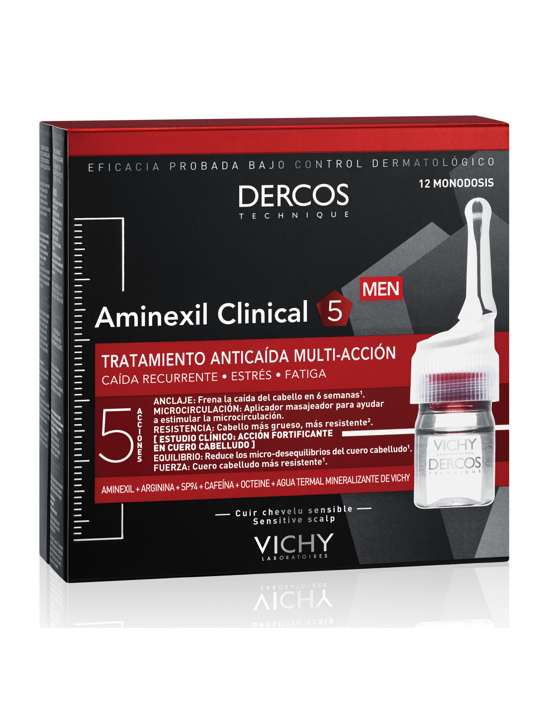 Image of Dercos aminexil uomo anticaduta 12fiale 6ml cod085