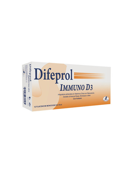 Difeprol immuno d3 12 flaconcini 10ml