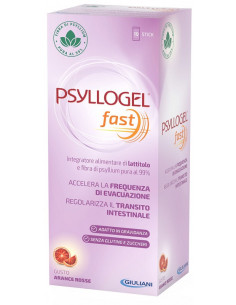 Psyllogel fast accelera la frequenza di evacuazione e regolarizza il transito intestinale 10 stick