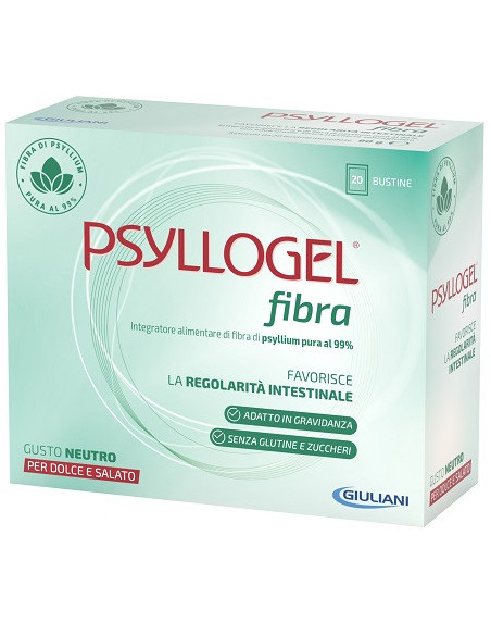 Psyllogel fibra neutro per favorire la regolarità intestinale 20 bustine