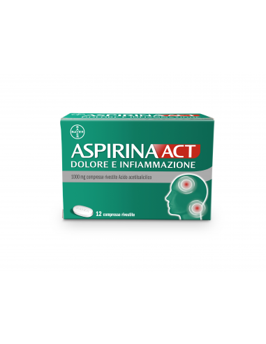 ASPIRINAACT DOL INF*12CPR 1G