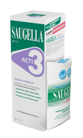 Saugella acti3 250ml+assorbent
