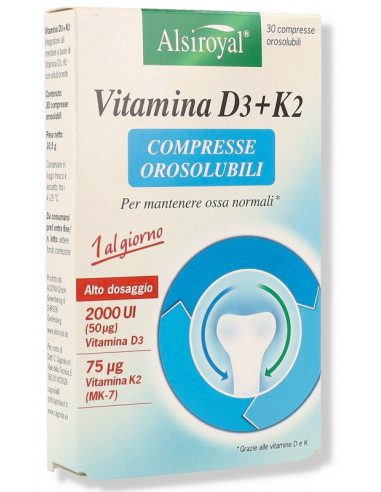 Vitamina d3(2000u.i.)+k2 30 compresse