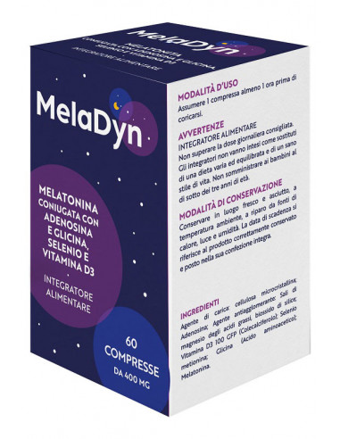 Meladyn melatonina per favorire il sonno e l'addormentamento 60 compresse 400mg