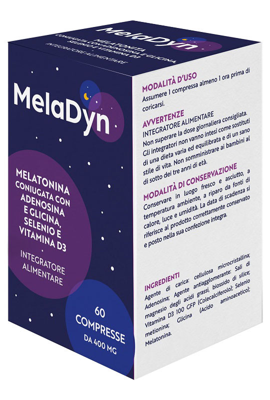 Image of Meladyn melatonina per favorire il sonno e l'addormentamento 60 compresse 400mg cod085