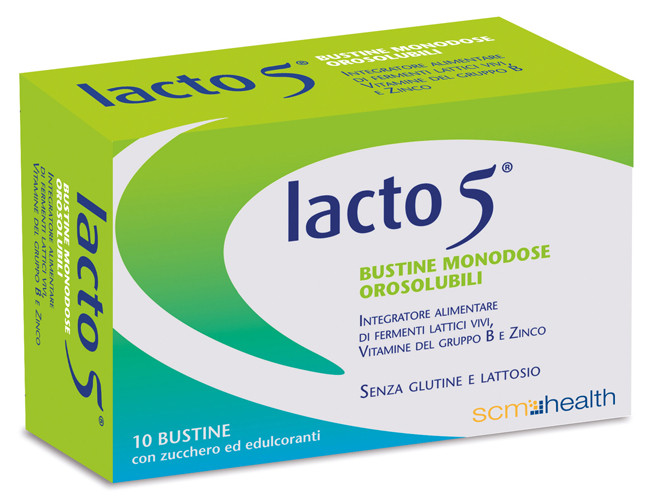 Lacto 5 10 bustine oros s/glut
