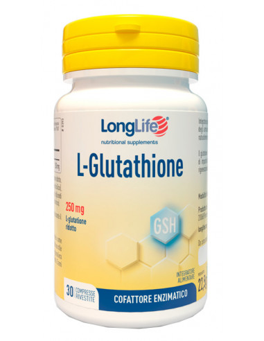 Longlife l-glutathione 30 compresse