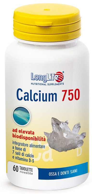 Image of Longlife calcium 750mg 60tav cod085