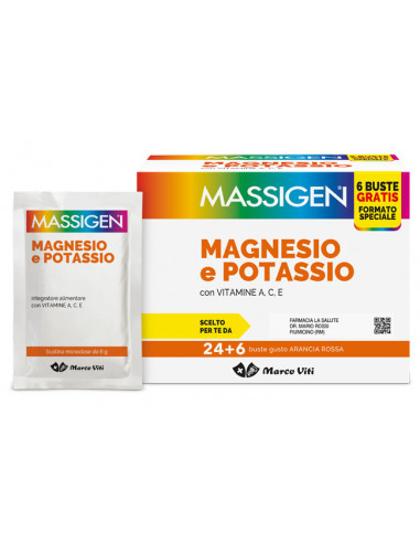Magnesio e potassio 24+6 bustine