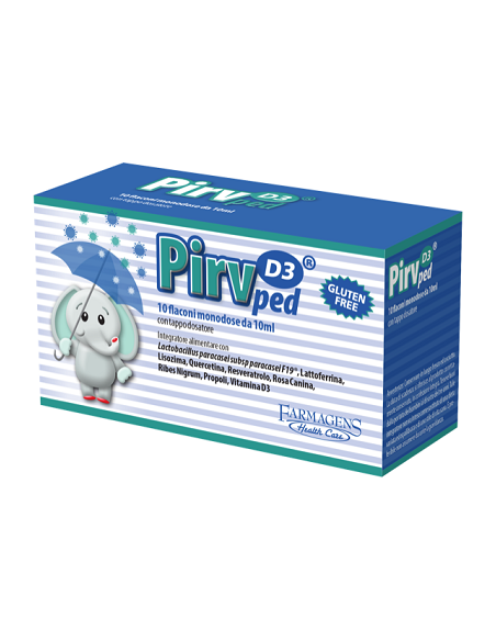 Pirv d3 ped 10 flaconcini