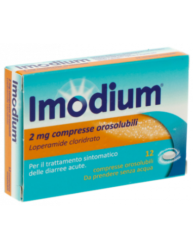 Imodium 12 compresse orosol 2mg