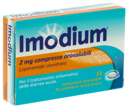 Imodium 12 compresse orosol 2mg