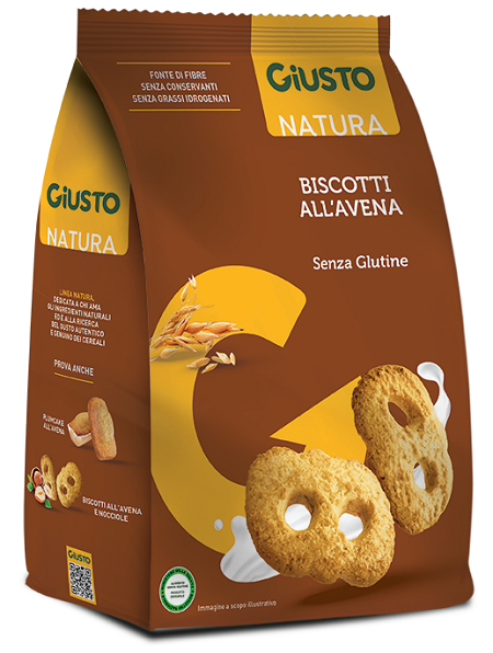 Image of Giusto s/g biscotti avena 250g cod085