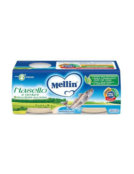 Mellin omog nasello 2x80g