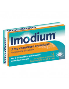 Imodium 12 compresse orosol 2mg