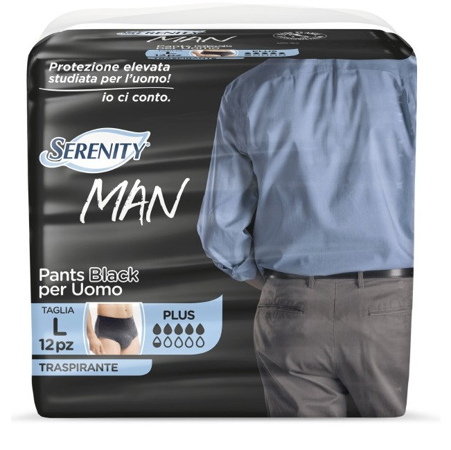 Serenity man pants black l 12p
