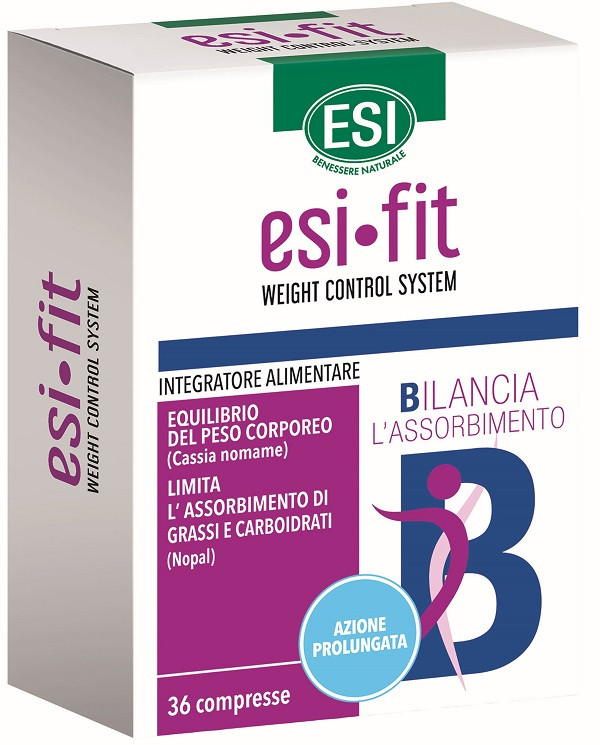Image of Esi Fit Bilancia azione prolungata per regolare l'assorbimento di carboidrati e grassi 36 compresse cod085