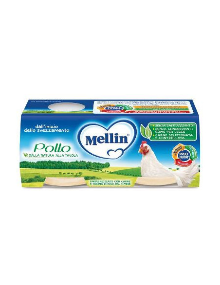 Mellin omog pollo 2x80g