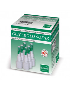 Glicerolo sofar per stitichezza negli adulti 6 contenitori 6,75g