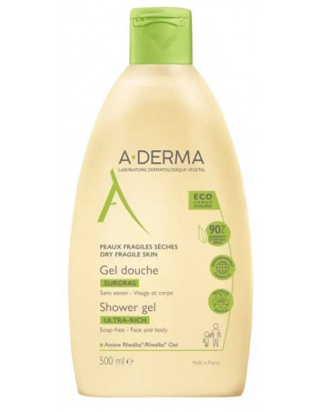 Gel doccia aderma per pelle secca e fragile 500 ml