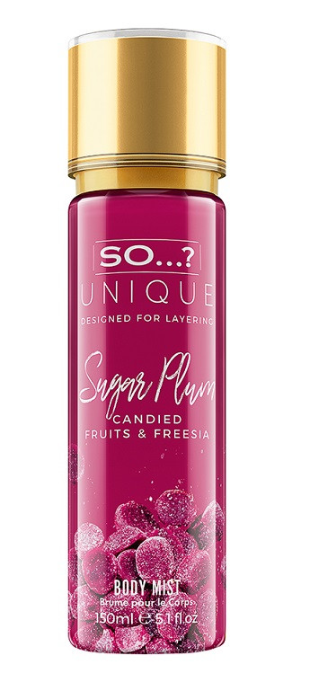 So Unique sugar plum body mist frutti di bosco e fresia