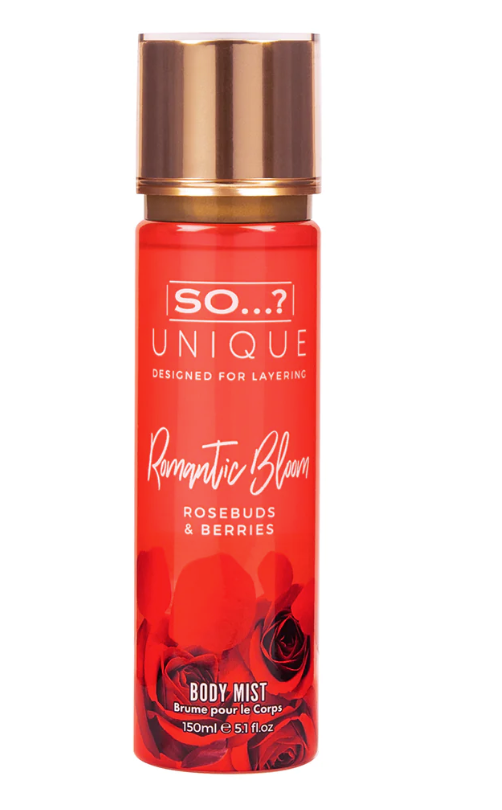 So Unique romantic bloom body mist pera, ribes nero e prugna