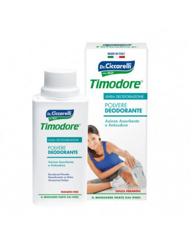 Timodore polvere deodorante ad azione assorbente e antisudore 250gr