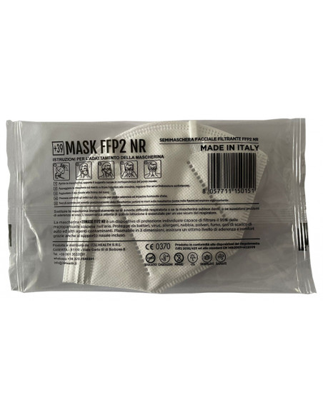 Mascherina +39mask 15pz bianca
