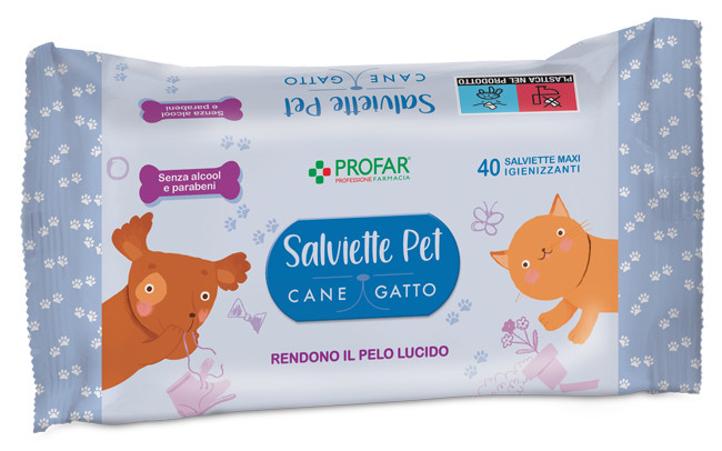 Profar salviette talco pet40pz