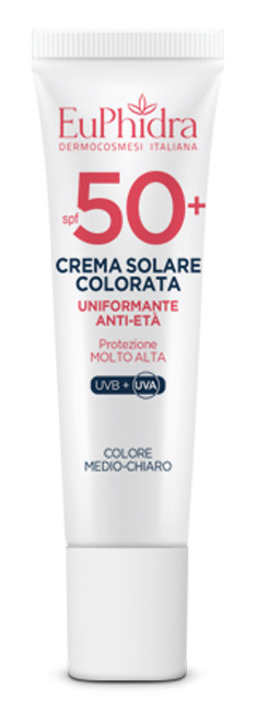 Image of Euphidra Crema Solare Viso Colorata Medio-Chiara SPF 50+ cod085