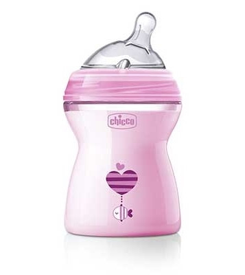 Image of Ch bib nat-feel 2m+ girl 250ml cod085