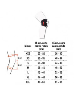 Genu carezza patella stabilizzatore misura m