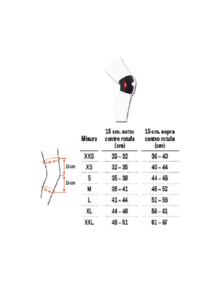 Genu carezza patella stabilizzatore misura m