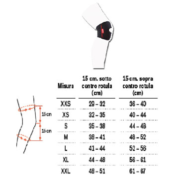 Genu carezza patella stabilizzatore misura m