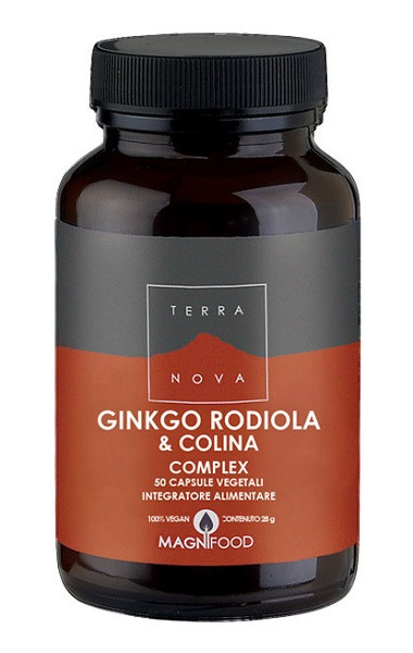 Image of Ginkgo rodiola colina 50 capsule ve cod085